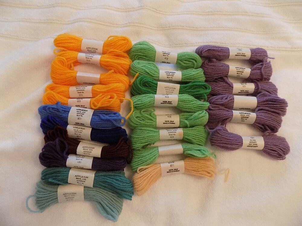 Lot of 25 Appleton Bros. LTD wool yarn skeins NEW